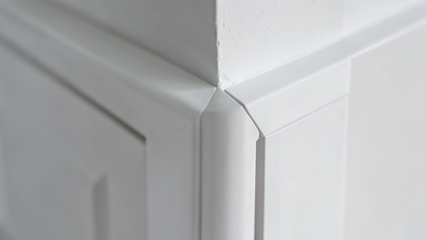 Obróbka ościeżnic drzwi wewnętrzne wykończenie