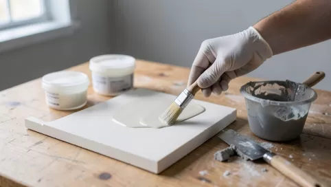 czym kleić płytki gipsowe